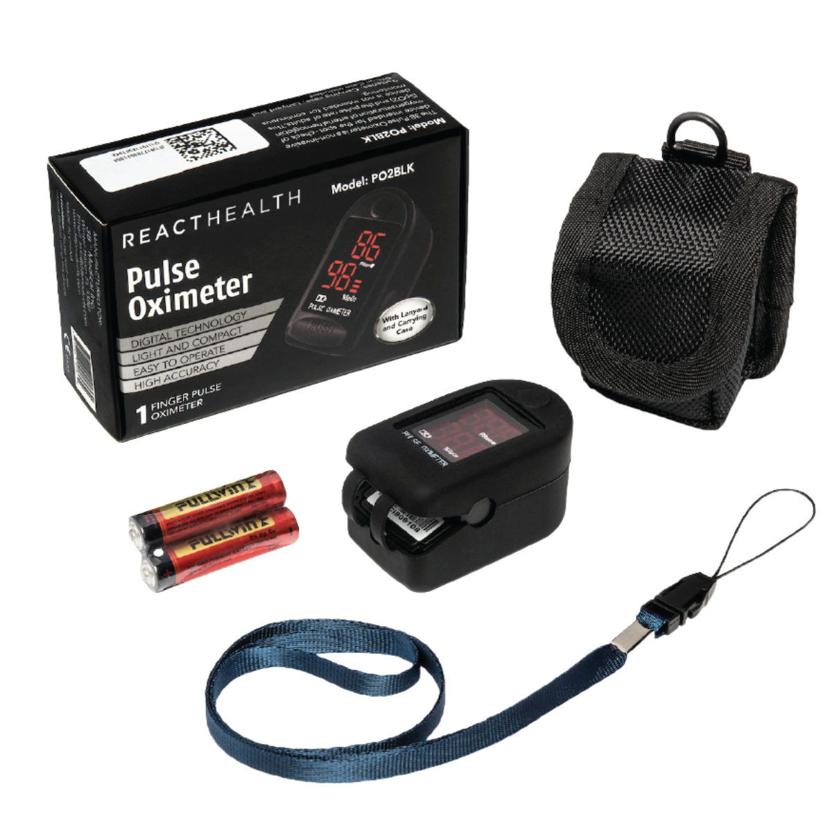 Pulse Oximeter- Black 2 Pulse Oximeter- Black
