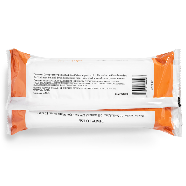 CPAP Wipes Clean Luna PAP Mask